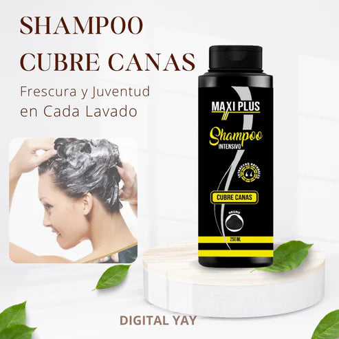 Shampoo Cubre Canas - Tu Cabello Más Joven y Saludable