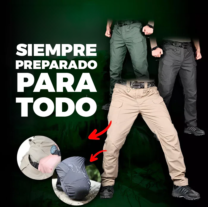 Pantalón Táctico Militar Resistente e Impermeable Prati