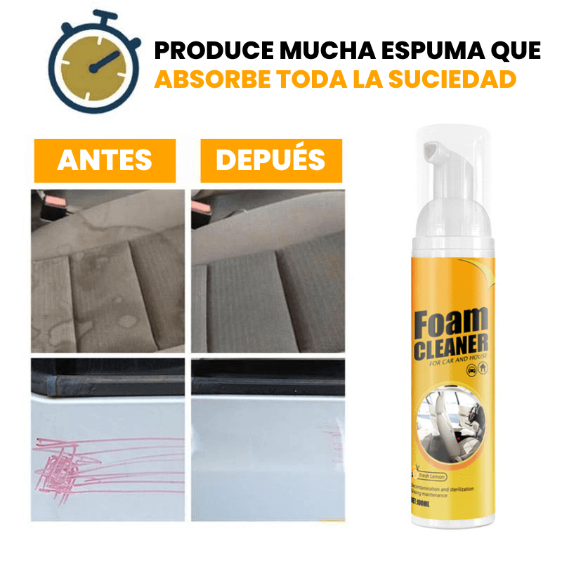 Espuma Mágica de Limpieza Profunda Foam Cleaner™ - Tiendas Prati